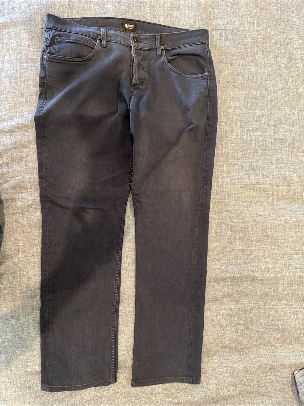 Hudson Jeans Men Slim Straight Dark Blue Jeans